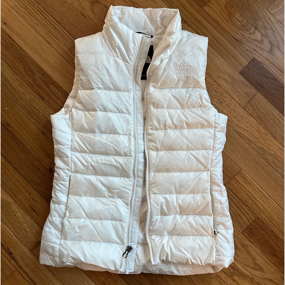 The North Face White Puffer Vest
